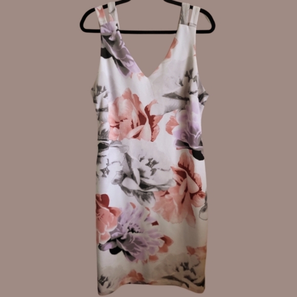 Premier Amour Floral Sleeveless Fitted Dress. Like NEW. Size 14 - Picture 3 of 16